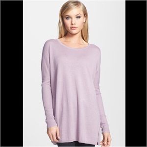 Trouvé | Purple Side Slit Tunic Sweater (XS)